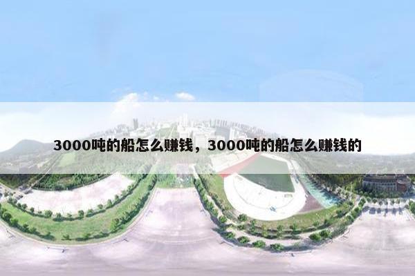 3000吨的船怎么赚钱，3000吨的船怎么赚钱的