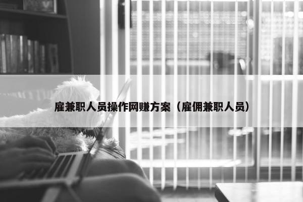 雇兼职人员操作网赚方案（雇佣兼职人员）