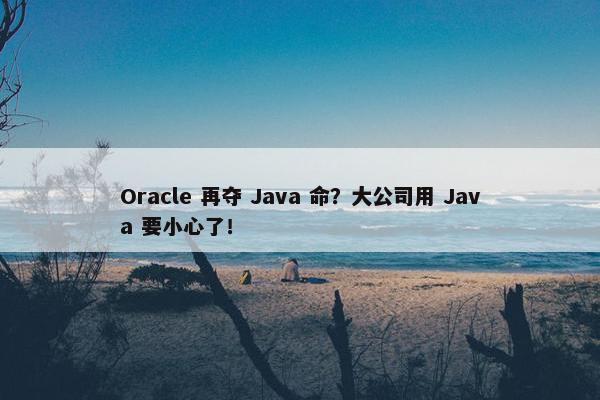 Oracle 再夺 Java 命？大公司用 Java 要小心了！