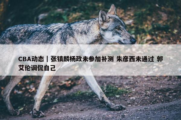 CBA动态｜张镇麟杨政未参加补测 朱彦西未通过 郭艾伦调侃自己