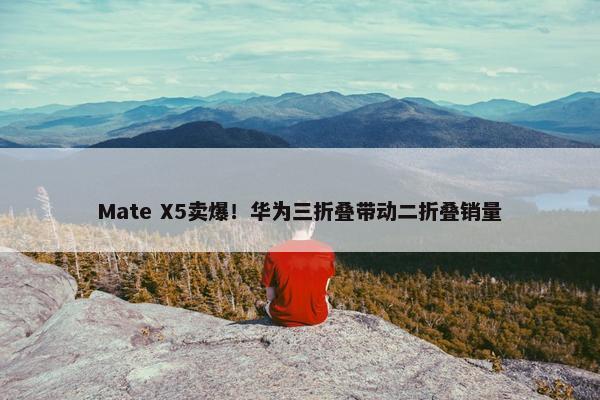 Mate X5卖爆！华为三折叠带动二折叠销量